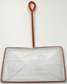 aquaLife 10" Aquarium Fish Net Orange & White