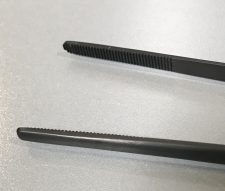 Grip Pinsette Tweezers - Black Oxide - 10" - Image 2