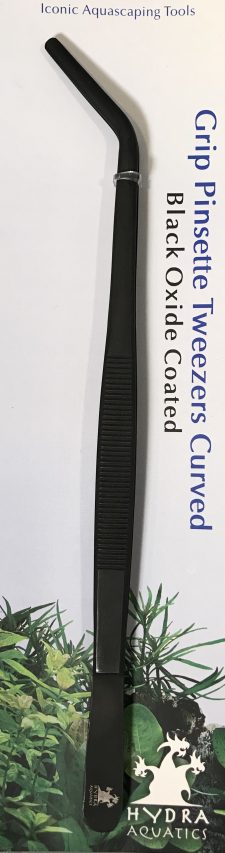 Grip Pinsette Tweezers Curved - Black Oxide - 10" - Image 2