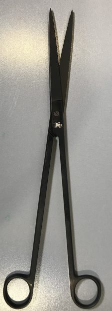 Straight Trimming Scissors - Black Oxide - 10" - Image 4