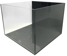 Beluga 43 Gal. Pro Aquarium with external Overflow 23.62" x 23.62" x 17.72" - Black Background - Image 3