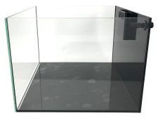 Beluga 43 Gal. Pro Aquarium with external Overflow 23.62" x 23.62" x 17.72" - Black Background - Image 4
