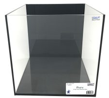 Pure Iconic Black Pearl 7.13 Gallon (LI) Ultra Clear Aquarium 11.8x11.8x11.8" - Black back & Black silicone - Image 3