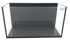 Serene Baby Iconic Black Pearl 1.5 Gallon (LI) Ultra Clear Aquarium 11.8" x 4.3" x 6.7" 30x11x17cm - Black back & Silicone wi