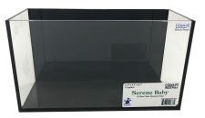 Serene Baby Iconic Black Pearl 1.5 Gallon (LI) Ultra Clear Aquarium 11.8" x 4.3" x 6.7" 30x11x17cm - Black back & Silicone wi - Image 3