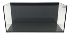 Serene Mini Iconic Black Pearl 4 Gallon (LI) Ultra Clear Aquarium 17.7" x 6.3" x 8.3" - Black back & Black silicone 45x16x21