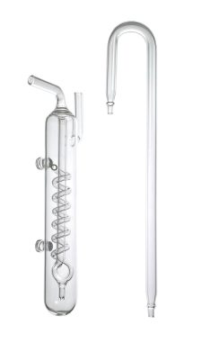 CO2 Glass Bubble Counter with Glass Hanger - Spiral - Pro Series