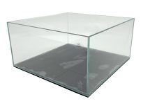 Puddle 45 Degree 3.56 Gal. (LI) Ultra Clear Aquarium 11.8" x 11.8" x 6" with Mat - Image 4