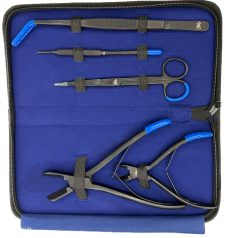 Pro Coral Frag Kit 6 Piece Black Oxide with Blue Soft Tips