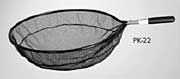 Pro Koi Net #1-1/4 Mesh Black 6ft Handle, 22 Diameter 3 Deep