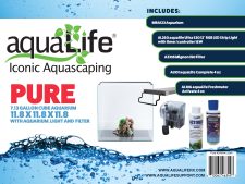 Mr Aqua Pure 7.13 Gallon Cube Aquarium 11.8 x 11.8 x 11.8 with aquarium, light and  filter<br/>** 1 - MRA123-Pure 7.13 Gal. C - Image 3