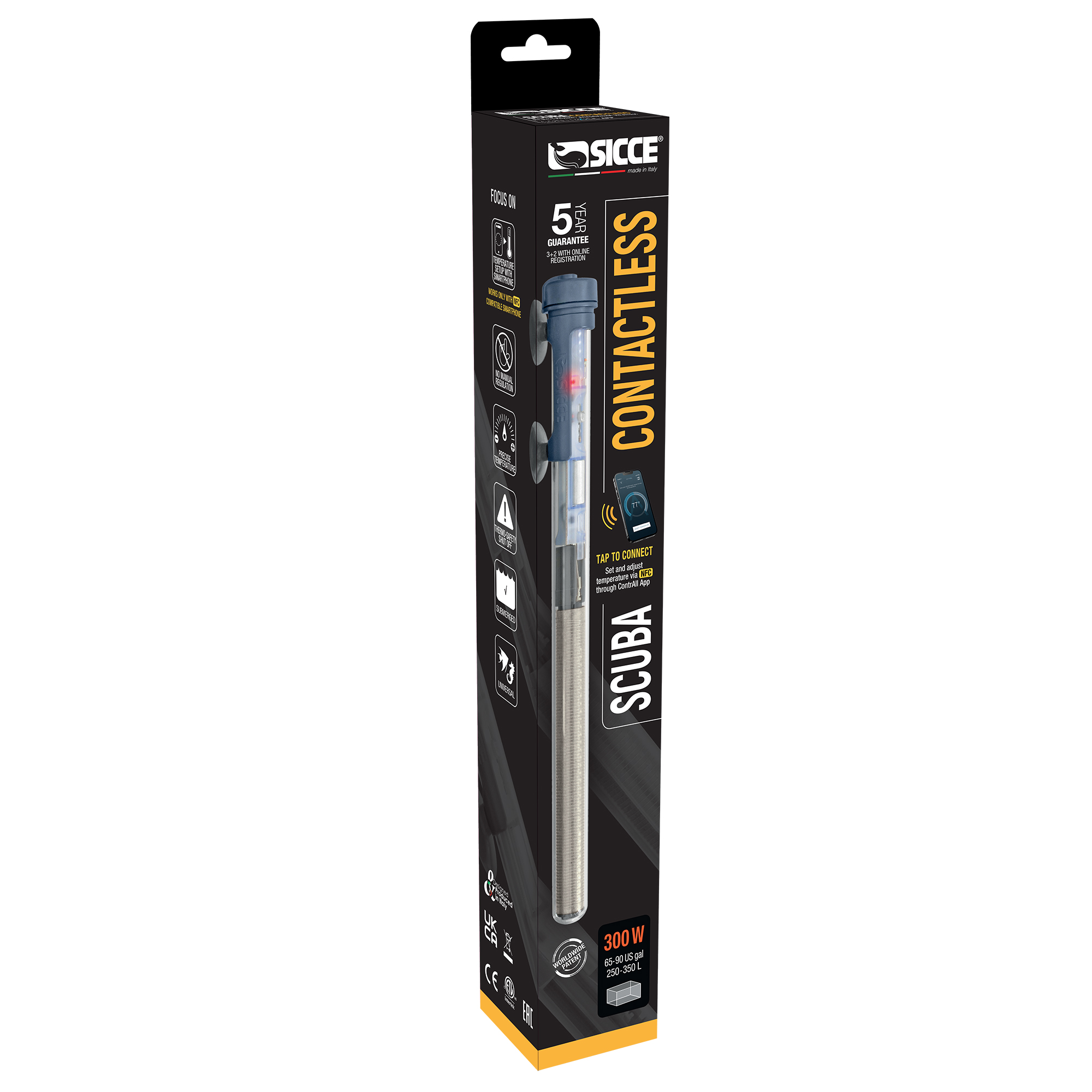 Scuba Contactless 300 watt Submersible Heater - Image 2