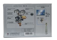 CO2 Regulator - Adjustable Valve + 2 Gauges with Solenoid - Image 3