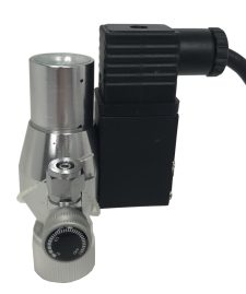 CO2 Regulator - Adjustable Valve + 1 Gauge with Solenoid - Image 4