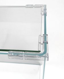 Corner Holders for Rimless Tank Lids - 5mm - set of 4 with Center Clips - Image 2