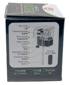 Mini Hang on Filter Clear for Aquariums up to 6 gal - Image 3