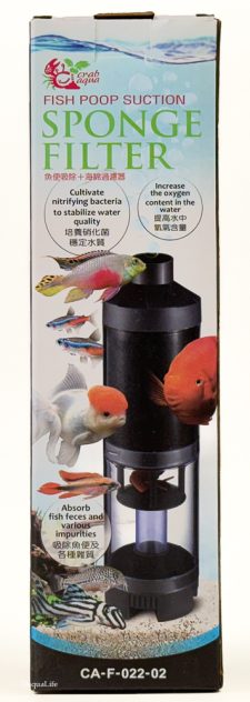 Aquarium Pneumatic Waste Collector & Filter Medium w/ Sponge Filter - Image 6
