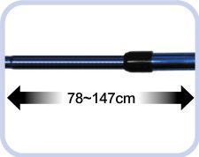 Pro Pond Net Square 16" Blue Telescoping Handle - Image 4