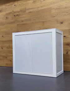 VIV Aluminum Cabinet 91.5x30.5x80 cm White 36x12x31.5" Exquisite